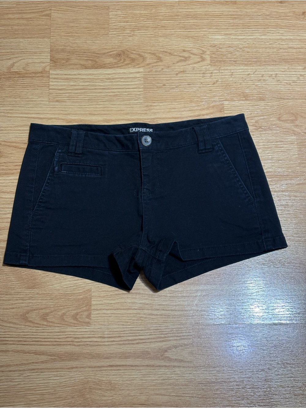 Express Black Low Waist Shortie Shorts